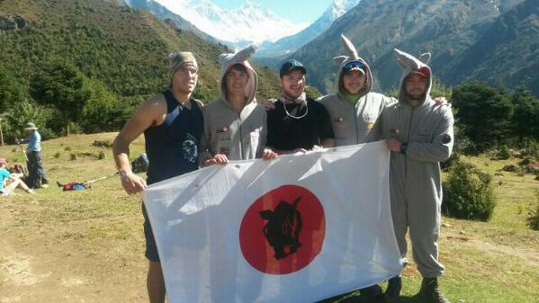 RhinoClimb's tweet photo. #WorldRhinoDay! The @OlienhoutRES gents showing their support! http://t.co/x9xzSJ0aDg