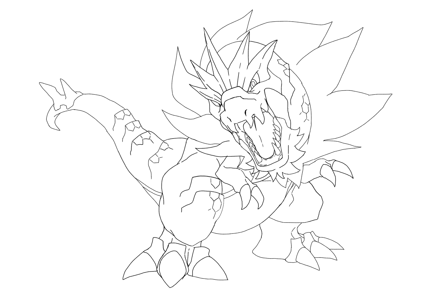 クロビス على تويتر よいこの塗り絵 ガチゴラス Http T Co Pcvekdrdni