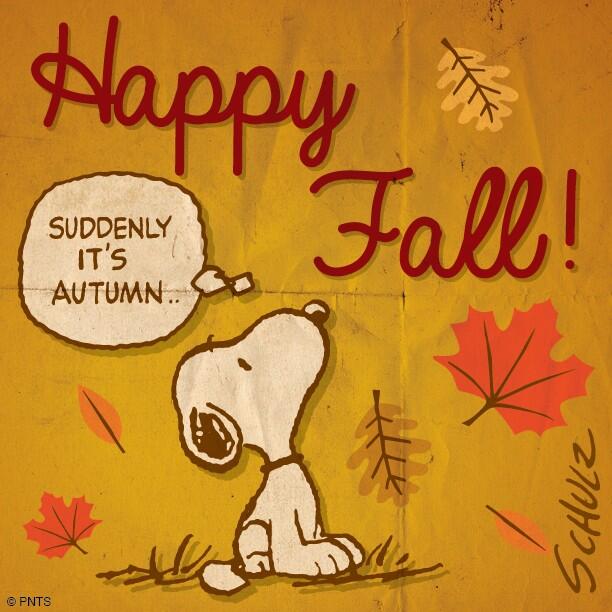 PEANUTS on Twitter: "Autumn starts today. Happy Fall! :) http://t.co