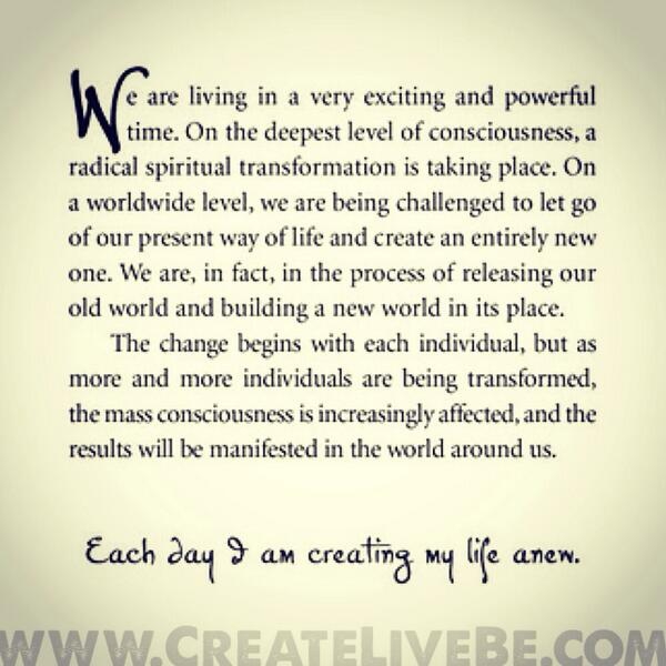 createlivebe's tweet photo. TODAY'S POWER THOUGHT • Each Day I Am Creating My Life Anew
#CreateYourReality #CreativeMindsetReset #CreateLiveBe http://t.co/HkaxeAlInL