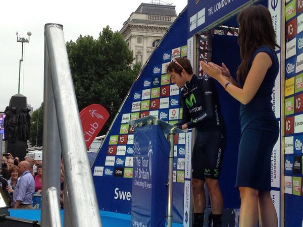 Alex Dowsett was very popular at the sign in