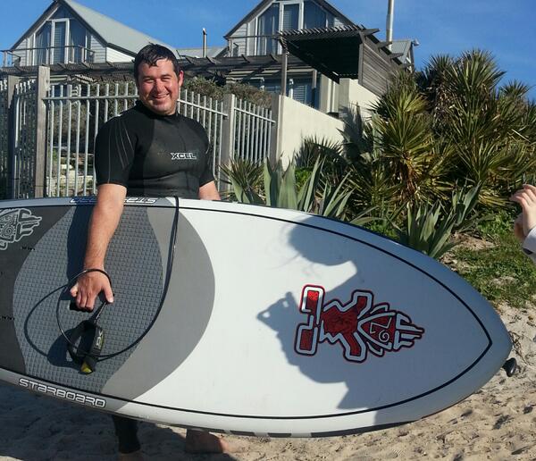 CapeTown's tweet photo. one of our local surfers with his 'sup' (standup paddle board) wow! #capeSurf #capeTwitterday http://t.co/0cfx7hyeL2