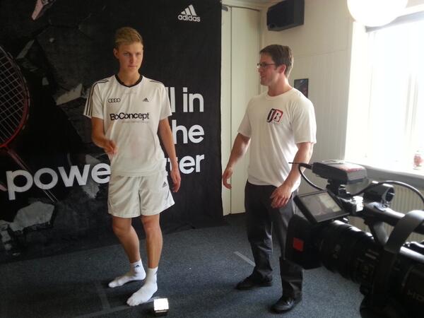 JiBintouch's tweet image. Great day filming Danish badminton star @ViktorAxelsen He competes at the #londongrandprix next week in #thecopperbox