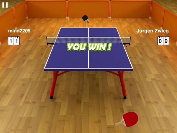 แนะนำ! Virtual Table Tennis 3. ดาวน์โหลด iPad: bit.ly/l8PIpn
