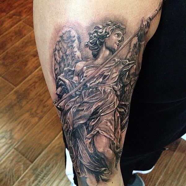 angel statue tattoo by Remistattoo on DeviantArt