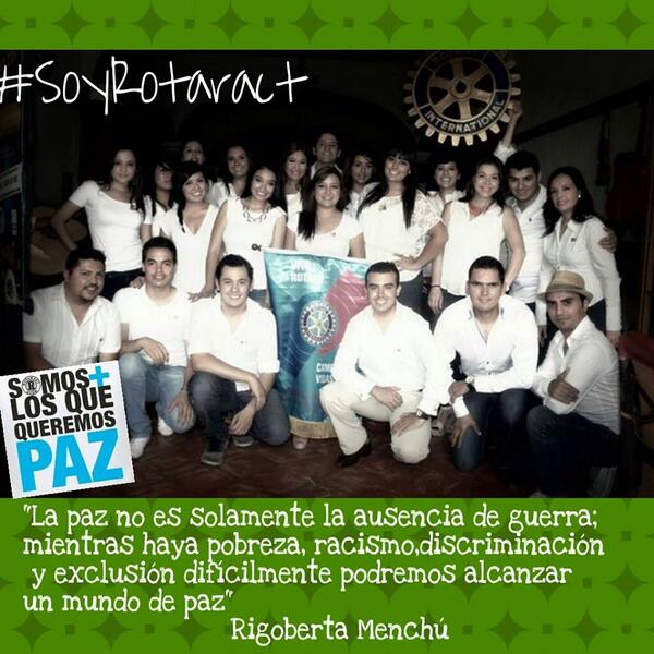 MonyBadillo's tweet image. #Rotary #Rotaract #DíaMundialDeLaPaz #SomosMásLosQueQueremosPaz @CRTlaquepaque @_SomosMAS