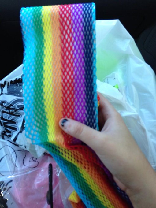 Day glow outfit in process but how cool are these rainbow fishnets hahahhah http://t.co/le26mkpldI<a href="/tag/playboy"class="tags"><span>#playboy</span></a><a href="/tag/playboymisssocial"class="tags"><span>#playboymisssocial</span></a>