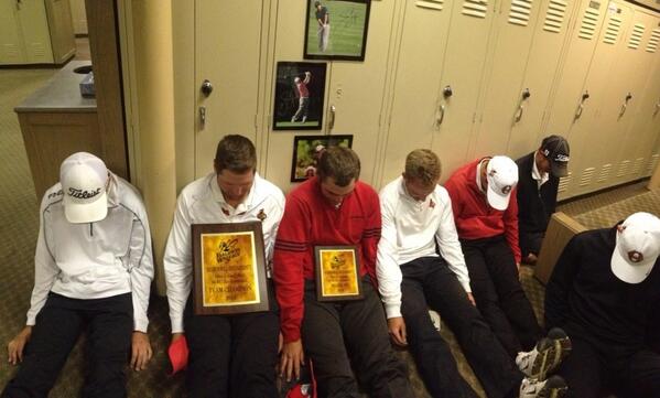 OtterbeinMGolf's tweet photo. @JasonDufner nice locker we thought it needed some hardware http://t.co/JWPFNR0fvq