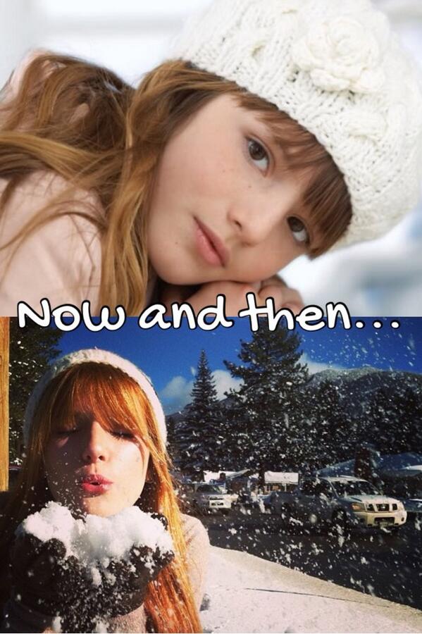 lovchandlerbing's tweet image. Now and then❤ @bellathorne #sameHat
