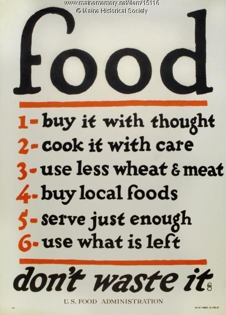 Rebels_LAB's tweet image. Food, don't waste it - World War 1 poster, c. 1917