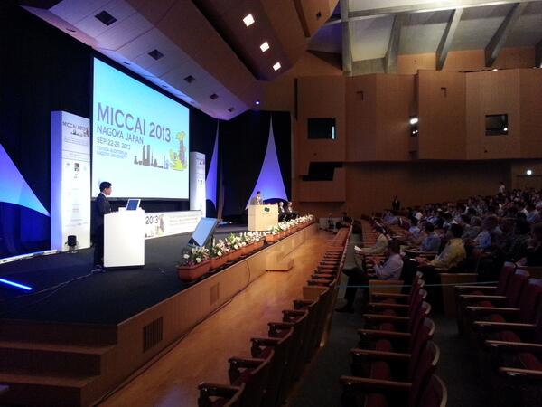 Kitware's tweet photo. Kitware's @miccai2013! Photo from the MICCAI opening Ceremony #MICCAI2013 #MICCAI http://t.co/u1DuOKXGx3