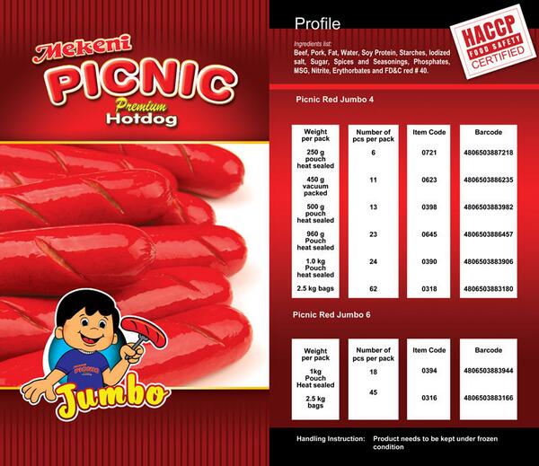 MekeniFoods's tweet photo. Mekeni Picnic Hotdog, Masarap na, World Class Pa! http://t.co/R2aZU21fgg