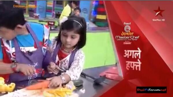 Next week #peehu (amrita) will make an appearance  in master chef junior  :)
