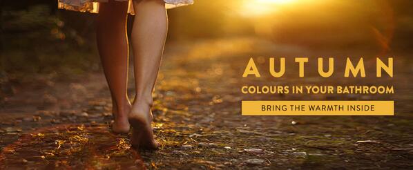 Autumn colours in your #bathroom bring the warmth inside bit.ly/18Jqmu5