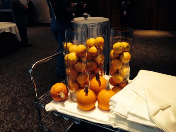 wmtwood's tweet photo. Orange is the new black at Progress Exchange #PRGS13.  Where are the carrots? http://t.co/RqicSCW96w