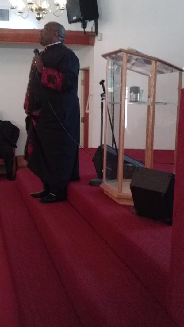 chiefadjutant's tweet image. Pastor Chane giving an encouraging Word to the Congregation during Sunday Morning Worship Service...#joinusnextweek