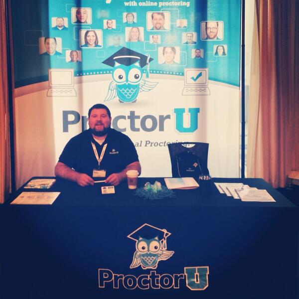 jrupertProctorU's tweet image. Good morning from #TPtech! I&apos;m well caffeinated and ready to talk. Stop the @ProctorU booth and say hi! #highered