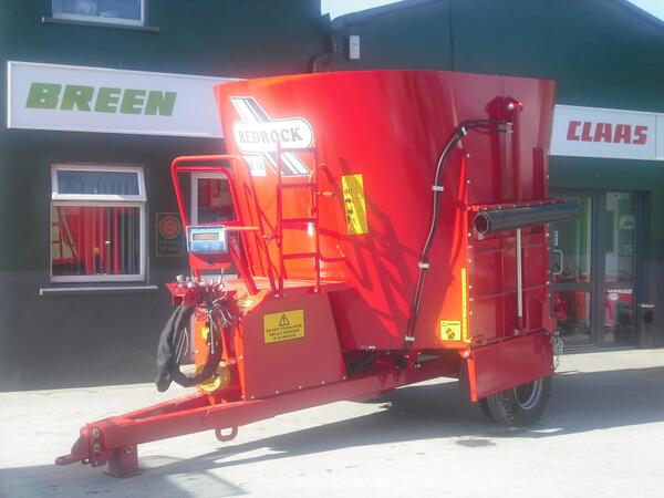 Round Bales of Silage/Straw &amp; Hay Beware, our Redrock VM14m3 S/Auger Tub Feeder is in stock in Cashel. Call in today