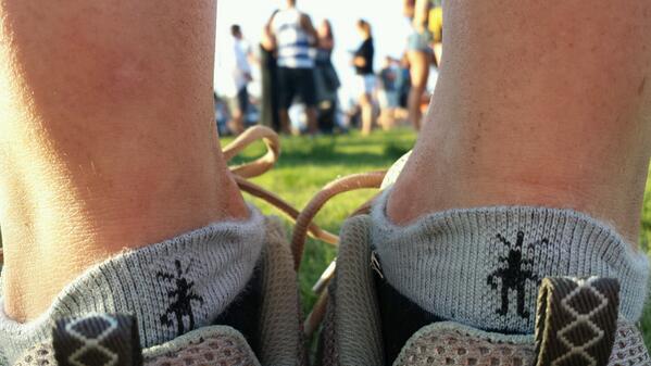 LJayATX's tweet photo. @Smartwool #smartwooligan and I enjoyed the #aclfest! On to day 2 with no blisters! #Socktoberfest http://t.co/iGO5c1J1E5