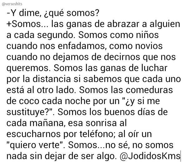 versoshits's tweet photo. ¿Qué somos? http://t.co/h7QndSe0aS