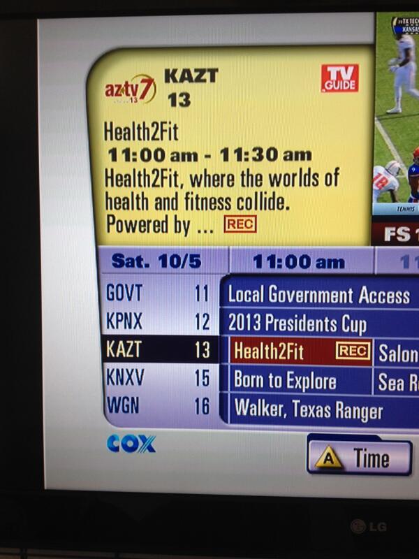 Catch me and the @Health2FitAZ team in our debut show at 11 a.m. We hope you'll tune in!