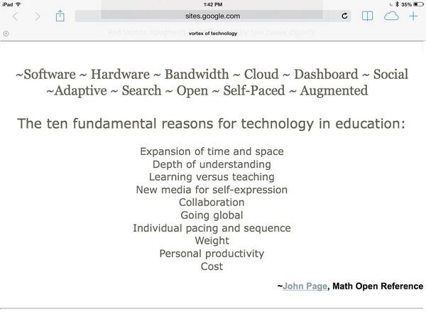 AddyTolliver's tweet image. Well said John Page @rayshroeder #tptech