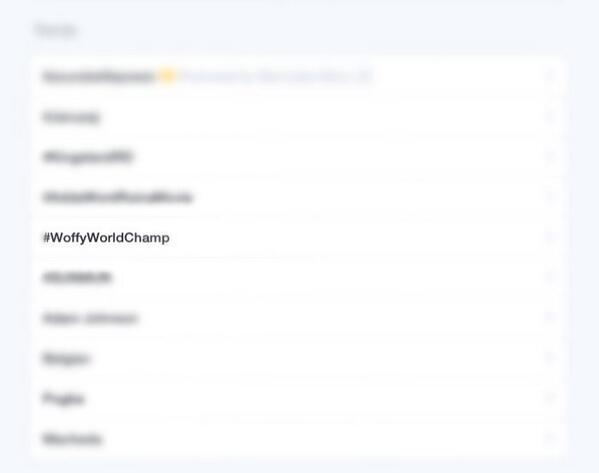 UpdatesSpeedway's tweet image. #WoffyWorldChamp Is trending!