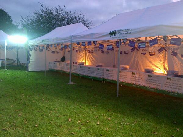 CHSW's tweet image. #MoonlightMemoryWalk registration village is all set up in Saltash ready for ladies arriving from 8pm!