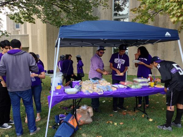 We're tailgating!!!!! Francis Searle lot! #numahomecoming