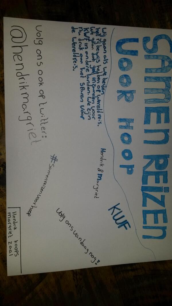 hendrikmargriet's tweet photo. Dit is onze poster http://t.co/o5FgciDszz