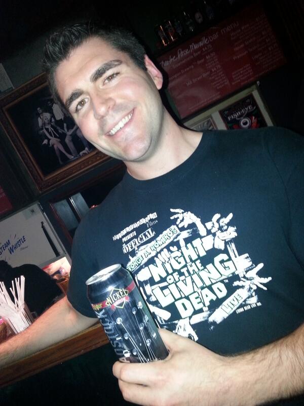 PhilPattison1's tweet photo. Celebrating our first preview show with a Nickel Brook! @livingdeadlive @MartyBirthelmer @NickelBrookBeer http://t.co/FPjCRJDY4i