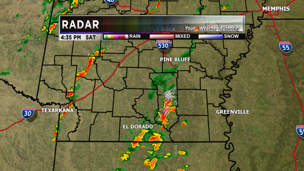 PatWalkerWX's tweet image. Strong t'storm in Bradley County. #RainNeeded #ARWX