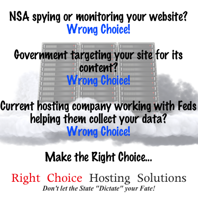 RightChoiceHost's tweet image. Right Choice Hosting Solutions ~ Don't let the State "Dictate" your Fate!