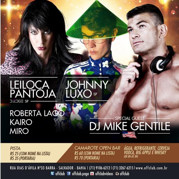 offclub's tweet photo. O aniversário de 14 anos do clubinho hoje promete, com a Noite de Todas as Noites. Vem que o mega agito começa 23h! http://t.co/sRy8yegAOP