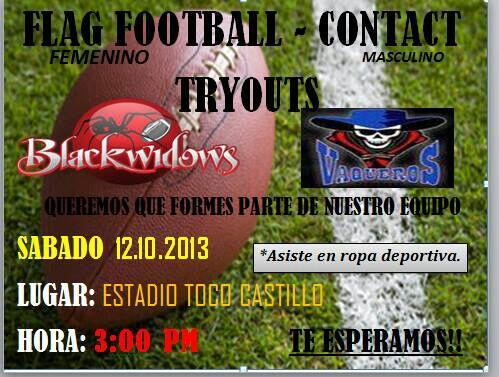 Te invitamos a participar de los TryOuts de nuestros ekipos Para mayor informacion 64357262: Coash Tuto