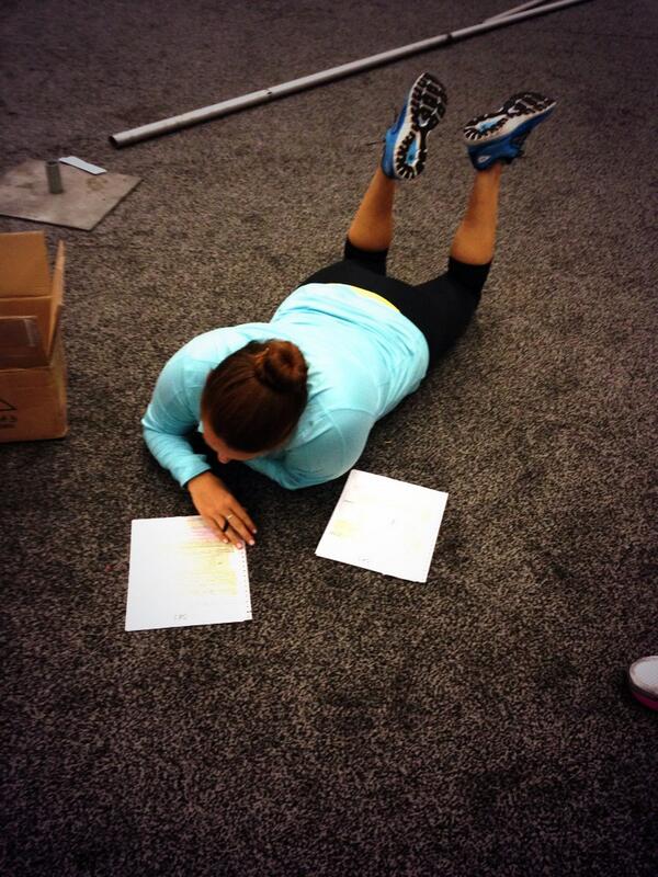 End of an expo or doing homework?  <a href="/brooksrunning/">Brooks Running 💙</a> <a href="/FleetFeetCLE/">Fleet Feet Cleveland</a>