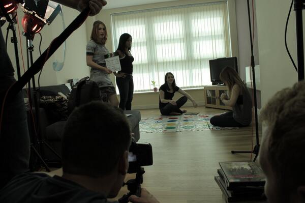 PickeringRJames's tweet photo. And the other side of the set on 'Twistered' #zombies #Twister http://t.co/JdwvWyUZJS
