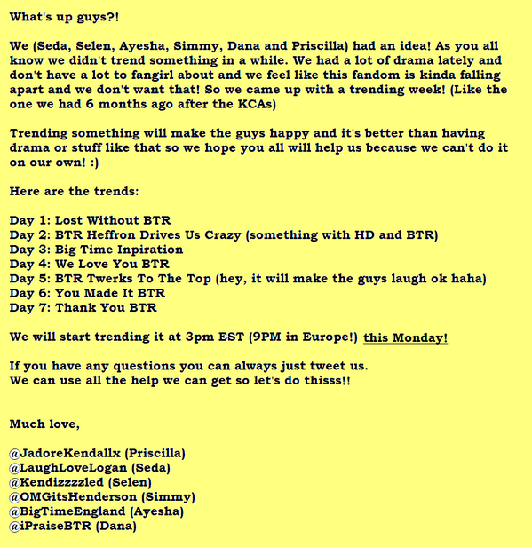 rusher_driver's tweet photo. RUSHERS DON'T FORGET TO JOIN THIS TRENDING WEEK PROJECT http://t.co/m4YwzAZc0e
