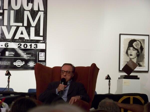 WFFYouth's tweet photo. Peter Bogdanovich speaking @ the Kleinert this afternoon: http://t.co/KkcfDvszJk