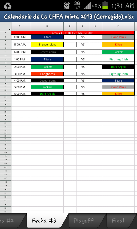 Los partidos para mañana <a href="/LHFA13/">Liga Herrerana</a>... #go#longhornsMix#3juegos#Aganar