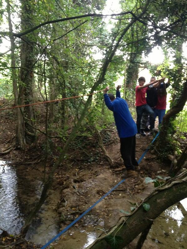 St_MarksCollege's tweet photo. Great day with the men of Cornerstone. River crossing was great fun! All this plus DofE happening at the same time. http://t.co/pU74TX039b