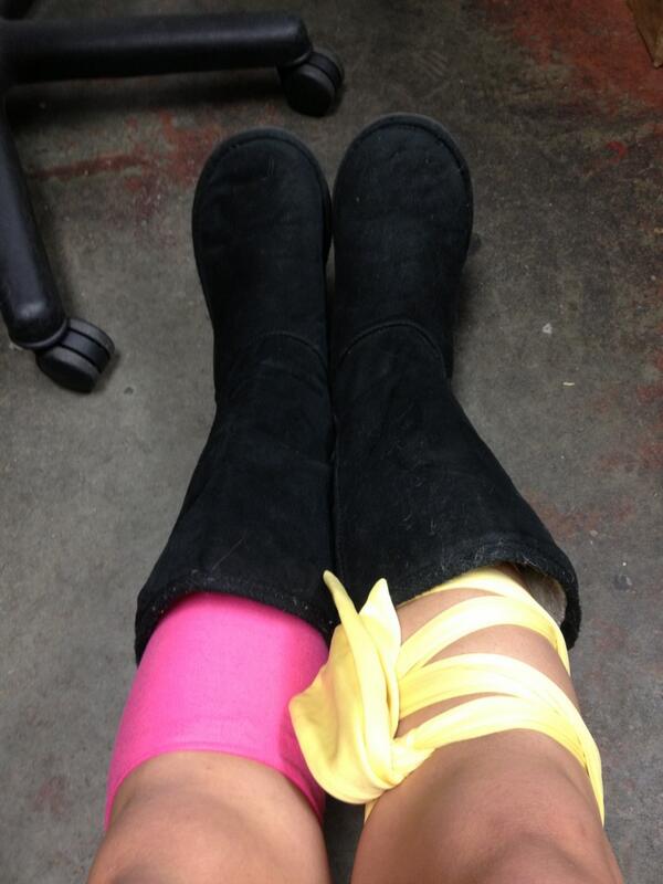 ssarrahbearr's tweet image. Yep. I&apos;m dancing in my uggs tonight. Comfort shoes ftw!! #wegogo #gogoproblems