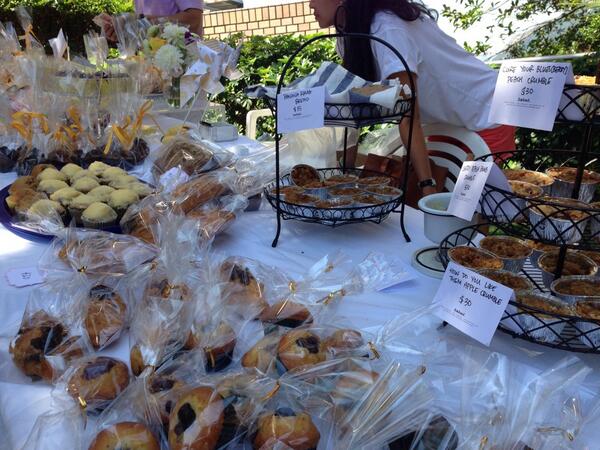 Having a baked party at the Parkview Bazaar today. Proceeds towards Foodlink! Come by! We're here till 5pm today.