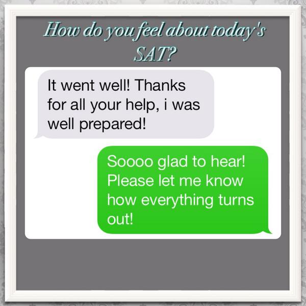 PVTestPrep's tweet photo. How do you feel about today's #SAT? #PVTestPrep #PalosVerdesSATPrep #DanielCunningham #CelebrityTutor http://t.co/KOliLeLjfV