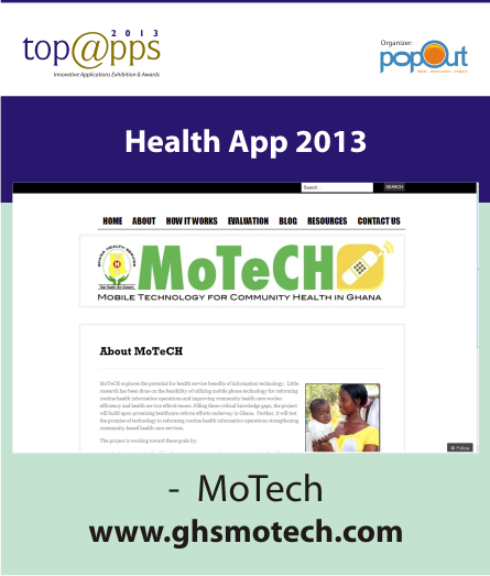 TopAppsAwards's tweet photo. #MoTech won Health App of the year in @TopAppsAward 2013. http://t.co/Q8J4S5UD02