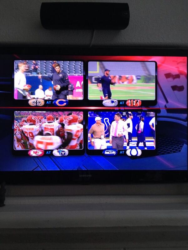 Strack's tweet photo. @nflredzone #quadboxsighting Ready for a day of NFL football! http://t.co/z85nQzDXKd