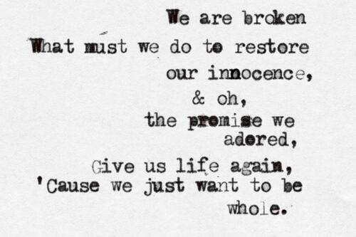 Daydays16's tweet photo. WE ARE BROKEN - @paramore http://t.co/ik2F3sk95j