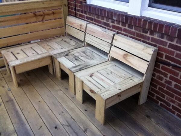 rcoomber's tweet image. Outdoor sectional couch with chaise. Handmade durning free time provided by the #shutdown. #shutdownprojects