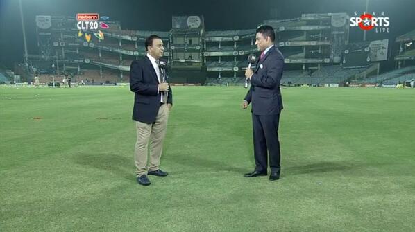 nayyarasheed's tweet image. There you have it. What sorcery is this Sanjay Manjarekar and Sunil Gavaskar!?? #CLT20 #3Deffects #Respect