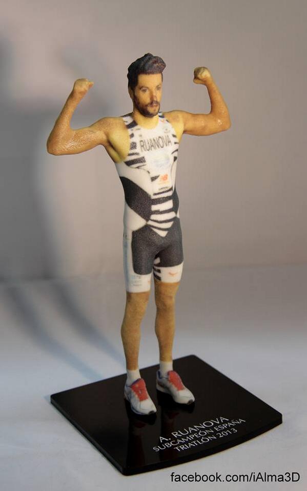 One of our #3Dprinting models... the great @antonruanova! It's our way to congratulating on his championship! #3D